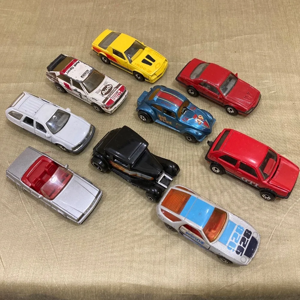 Variety of Die-Cast Toy Cars